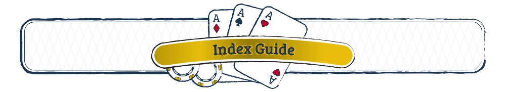 3 Card poker strategy Index Guide