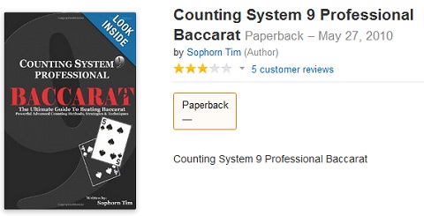 counting system 9 professional baccarat
