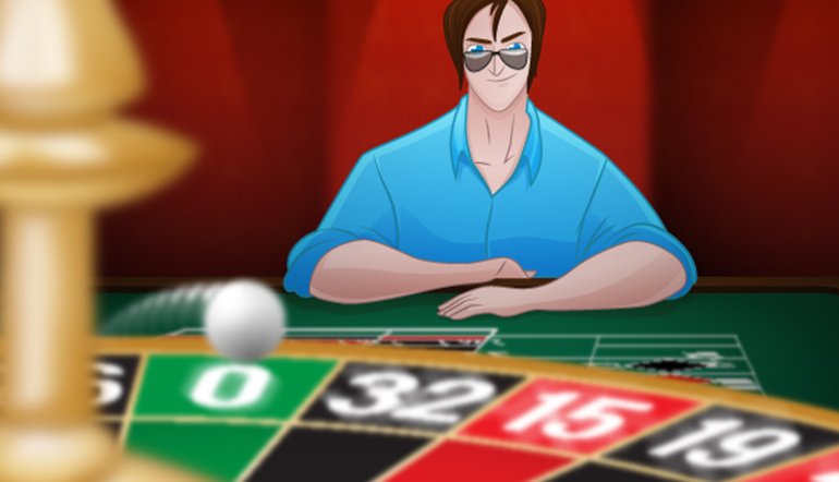 Roulette prediction: Roulette player is watching the roulette wheel spinning